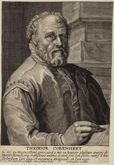 Portrait of Theodore Cornhert by Hendrik Goltzius